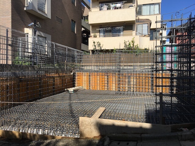 新宿区下落合の注文住宅-鉄筋工事の画像